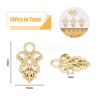 14Pcs Alloy Snap Lock Clasps Findings(FIND-FH0008-37KCG)-2