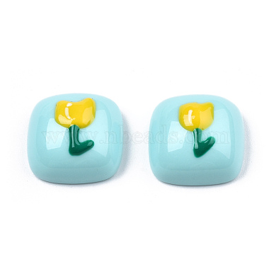 Opaque Resin Enamel Cabochons(CRES-N031-031)-3