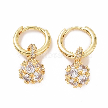 Clear Round Cubic Zirconia Earrings