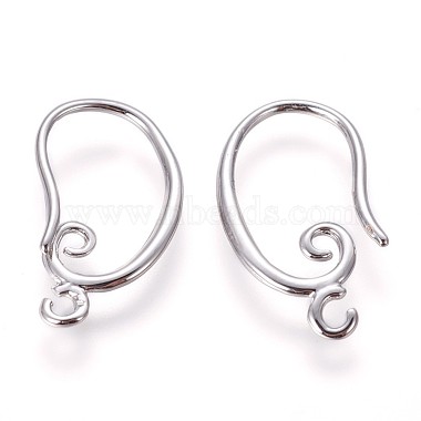 Platinum Brass Earring Hooks