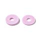 Flat Round Handmade Polymer Clay Beads(CLAY-R067-10mm-26)-6