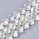 Chapelets de perles en verre galvanoplastique(X-EGLA-S189-003B-01)-1