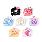 Instant Camera Opaque Resin Cabochons, Mixed Color, 22~23x20.5~21.5x6.5~7mm(CRES-T025-42M)