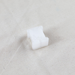 Plastic Thread Winding Boards, Floss Bobbins, for Cross Stitch Embroidery Thread Storage, White, 38x35mm(SENE-PW0012-04E)