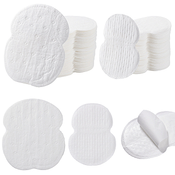 Paper Hat Sweat Liner, Hat Size Reducer Liner, Disposable Sweatband Liner, Worksuit Collar Protector, White, 127~155x95~135x0.5~0.8mm, 200pcs/set