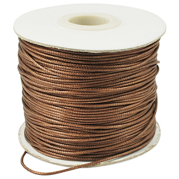 Korean Waxed Polyester Cord, Bead Cord, Sienna, 1.2mm, about 185yards/roll