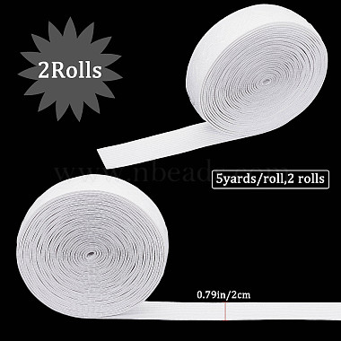10 Yards Non-slip Transparent Silicone Polyester Elastic Band(SRIB-GF0001-26A-01)-2