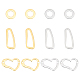 12Pcs 6 Style 304 Stainless Steel Linking Rings(STAS-UN0040-39)-1