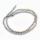 Electroplate Non-magnetic Synthetic Hematite Beads Strands(X-G-L486-C-19)-3