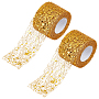 Goldenrod Polyester Ribbon(ORIB-WH0005-02)