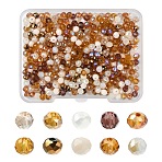 500Pcs 10 Styles Opaque Solid Color Glass Beads Strands, Faceted, Rondelle, Peru, 3~3.5x3mm, Hole: 0.4~0.6mm, 50pcs/style(EGLA-YW0003-82)