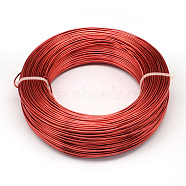 Round Aluminum Wire, Bendable Metal Craft Wire, for DIY Jewelry Craft Making, Red, 10 Gauge, 2.5mm, 35m/500g(114.8 Feet/500g)(AW-S001-2.5mm-23)