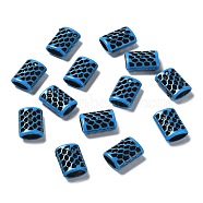 Opaque Acrylic Beads, Craft Style, Rectangle, Dodger Blue, 15x11x5.5mm, Hole: 3x7.5mm, about 1250pcs/500g(SACR-A003-02)
