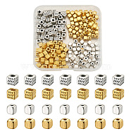 240Pcs 4 Style Tibetan Style Alloy Spacer Beads, Lead Free & Cadmium Free, Mixed Color, 60pcs/style(TIBEB-YS0001-05)