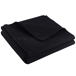 Polyester & Cotton Fabric, Clothing Accessories, Black, 150~152x0.07cm, about 2m/sheet(AJEW-WH0314-270B)