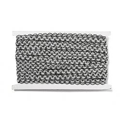 Polyester Wavy Lace Trim, for Curtain, Home Textile Decor, Silver, 1/2 inch(11.5mm)(OCOR-K007-04B)