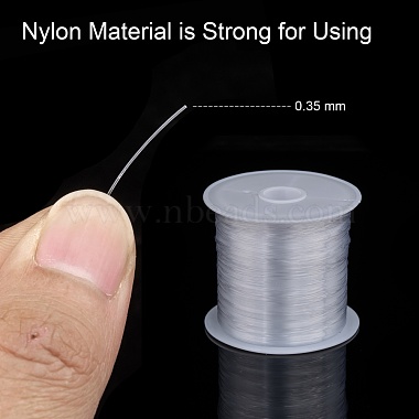 1 Roll Clear Nylon Wire Fishing Line(X-NWIR-R0.35MM)-5