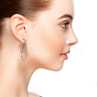 fibloom 6 paires 6 grandes boucles d'oreilles créoles en strass et cristal(EJEW-FI0001-35)-6