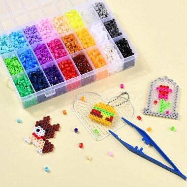 Kit de perles à repasser bricolage 24 couleurs(DIY-X0295-01E-5mm)-5