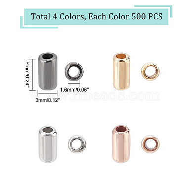 dicosmétique 2000pcs 4 couleurs perles en plastique abs(KY-DC0001-07)-2