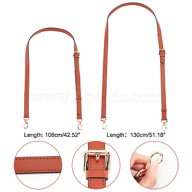 PU Imitation Leather Adjustable Bag Straps(AJEW-WH0347-65A)-4