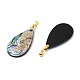 Natural Paua Shell/Abalone Shell Pendants(PALLOY-JF05570)-2
