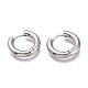 201 Stainless Steel Huggie Hoop Earrings(EJEW-O095-05-26)-1