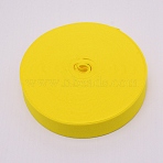 Ultra Wide Thick Flat Elastic Band, Webbing Garment Sewing Accessories, Yellow, 40mm(EC-WH0016-B-S009)