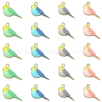 20Pcs 4 Colors Alloy Pendants, Robin Bird Charms, Printed, Light Gold, Mixed Color, 13.5x21x3.5mm, Hole: 1.8mm, 5pcs/color(ENAM-YW0009-44)