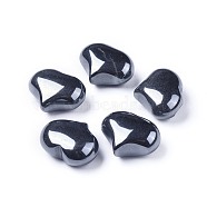 Non-magnetic Synthetic Hematite Beads, No Hole/Undrilled, Heart, 20x25x11~13mm(G-F659-A33)