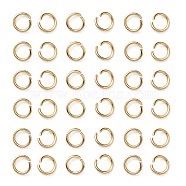 304 Stainless Steel Jump Rings, Open Jump Rings, Real 18K Gold Plated, 26 Gauge, 3x0.4mm(X1-STAS-F084-28G)