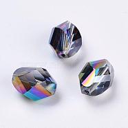 Imitation Austrian Crystal Beads, Grade AAA, Faceted, Oval, Colorful, 10x13mm, Hole: 0.9~1mm(SWAR-F077-13x10mm-31)