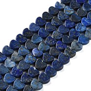 Dyed Natural Lapis Lazuli Beads Strands, Heart, 6x6x3mm, Hole: 1mm, about 69~71pcs/strand, 14.57''~14.96''(37~38cm)(G-M403-A30-02)