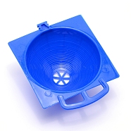 (Clearance Sale)Plastic Nest Bowl, Hollow Hanging Cage, Eggs Hatching Tool, for Parrot Quails Small Birds, Blue, 145x117x55mm, Hole: 11x24mm(AJEW-WH0180-60)