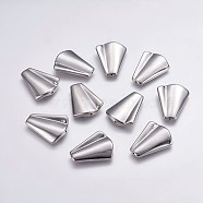 CCB Plastic Beads, Trapezoid, Platinum, 29x22x5mm, Hole: 1mm(CCB-G006-175P)