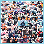 50Pcs Waterproof PVC Camera Stickers Set, Adhesive Label Stickers, for Water Bottles, Laptop, Luggage, Cup, Computer, Mobile Phone, Skateboard, Guitar Stickers, Mixed Color, 56.6x43.9mm(PW-WG57394-01)