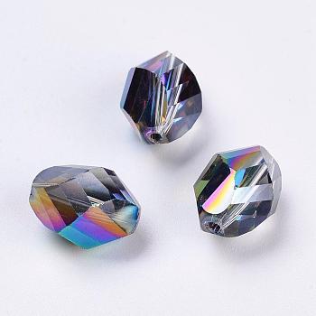 Imitation Austrian Crystal Beads, Grade AAA, Faceted, Oval, Colorful, 10x13mm, Hole: 0.9~1mm