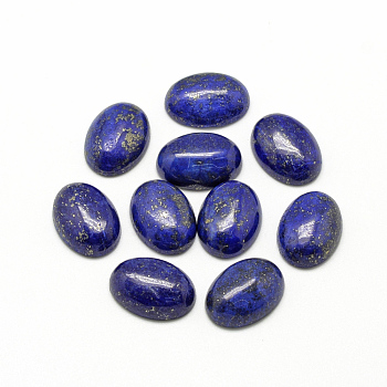Natural Lapis Lazuli Cabochons, Dyed, Oval, 14x10x6mm