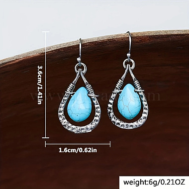 alliage boucles d'oreilles dangle(WGEE1F9-01)-2