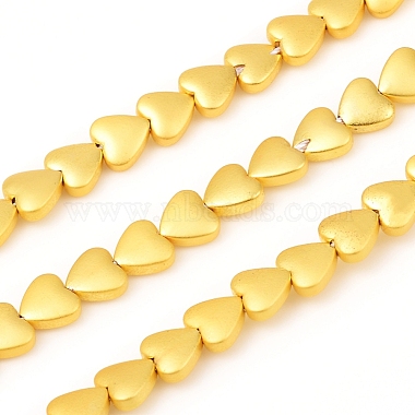 6mm Heart Non-magnetic Hematite Beads