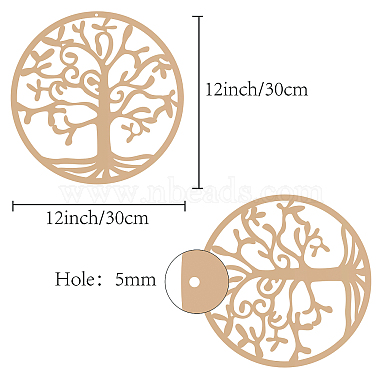 レーザーカットされた木製の壁の彫刻(WOOD-WH0113-051)-2