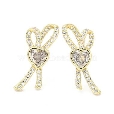 Heart Cubic Zirconia Stud Earrings