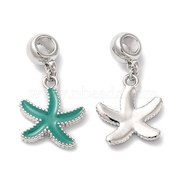 Starfish Alloy+Enamel Dangle Charms