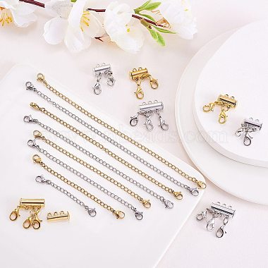 8 Strands 8 Style 304 Stainless Steel Chain Extender(DIY-SZ0004-40)-5