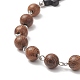 Natural Wood Rosary Bead Necklace(NJEW-JN04249)-4