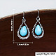alliage boucles d'oreilles dangle(WGEE1F9-01)-2