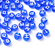 Transparent Blue Acrylic Beads(TACR-YW0001-08B)-1