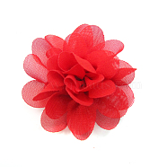 Lace Costume Accessories, Flower, Red, 50mm(X-OHAR-Q142-08)