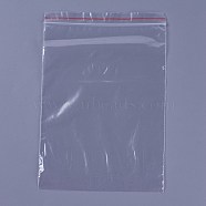 Plastic Zip Lock Bags, Resealable Packaging Bags, Top Seal, Self Seal Bag, Rectangle, Clear, 22x15cm, Unilateral Thickness: 1.6 Mil(0.04mm)(OPP-Q001-15x22cm)