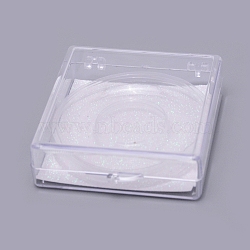 Reusable Plastic False Eyelashes Bottles, Empty Bottles, White, 67x60x20mm(MRMJ-WH0063-43F)